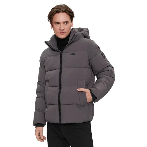 Calvin Klein Kurtka zimowa Crinkle K10K110336 Brązowy Regular Fit