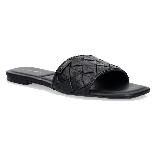 Calvin Klein SQUARE FLAT SNDL WOVEN LTH