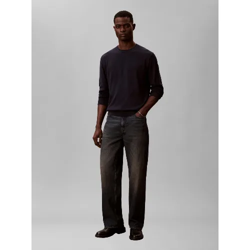 Calvin Klein swetry z dzianiny Mężczyźni Bawełna niebieski, L