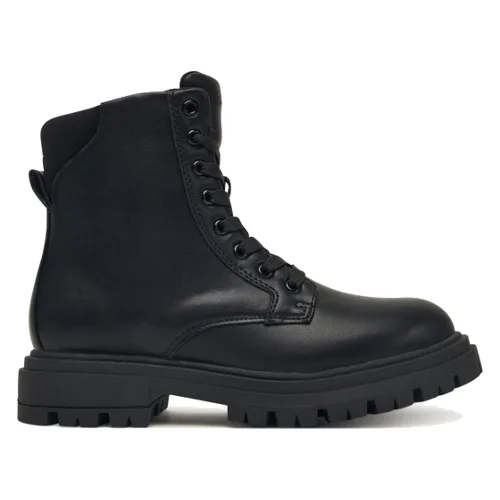 Calvin Klein Trapery Lace Up Bootie V3A5-83120-1464 D Czarny