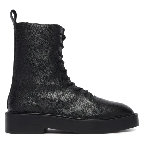 Calvin Klein Trzewiki Conc Welt Lace Up Boot Lth HW0HW03209 Czarny