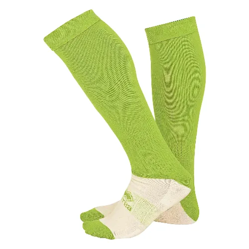 Calze Errea Con Piede Ad Poliestere Verde Fluo Dorośli