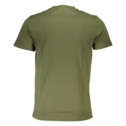 CAVALLI CLASS T-SHIRT Z KRÓTKIM RĘKAWEM MĘSKI ZIELONY