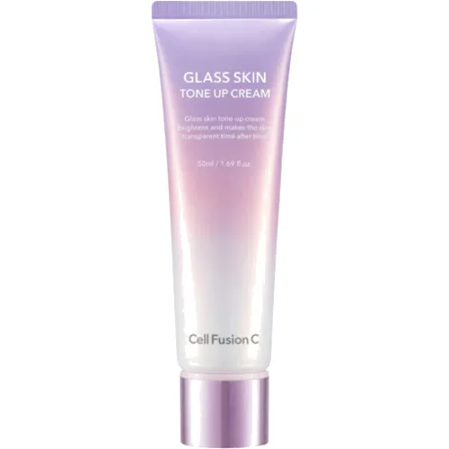 Cell Fusion C Glass Skin Tone-Up, Rozświetlający Krem do twarzy