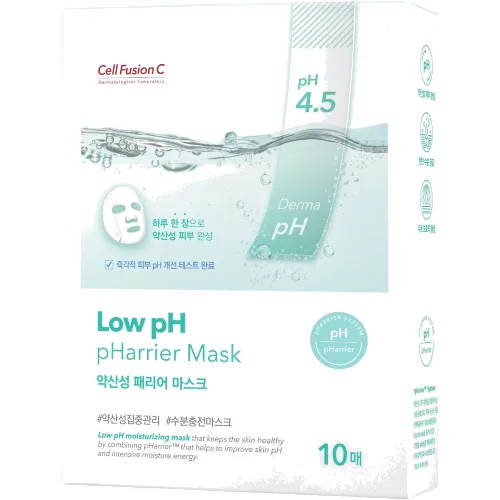 Cell Fusion C Low pH pHarrier, Maska do twarzy dla cery suchej i podrażnionej, 10x25g