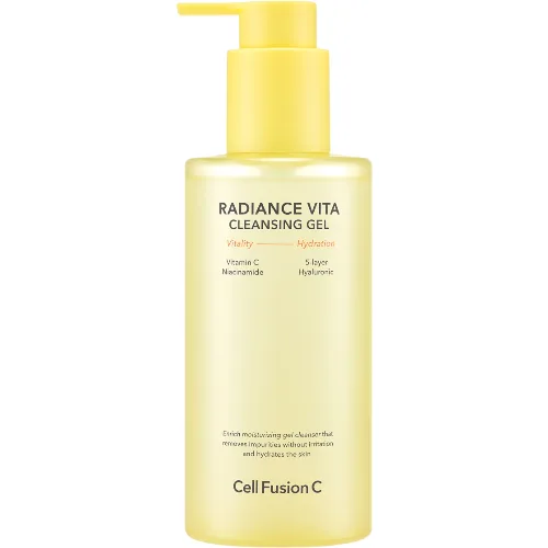 Cell Fusion C Radiance Vita Cleansing, Żel do mycia twarzy z witaminą C + B3 i ektoiną