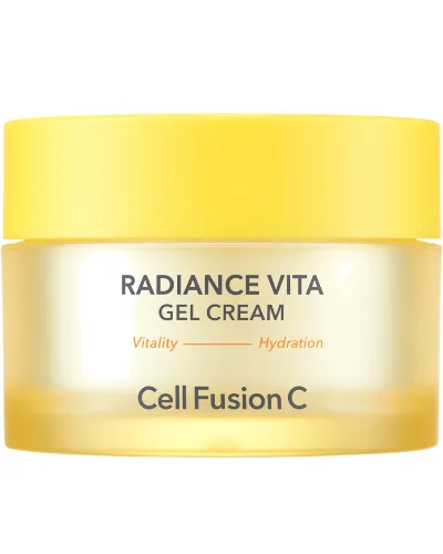 Cell Fusion C Radiance Vita, Rozjaśniający krem-żel z witaminą B5 i ektoiną