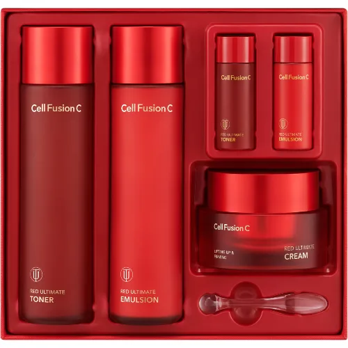 Cell Fusion C Red Ultimate Zestaw: krem 50ml + tonik 150ml + emulsja 150ml