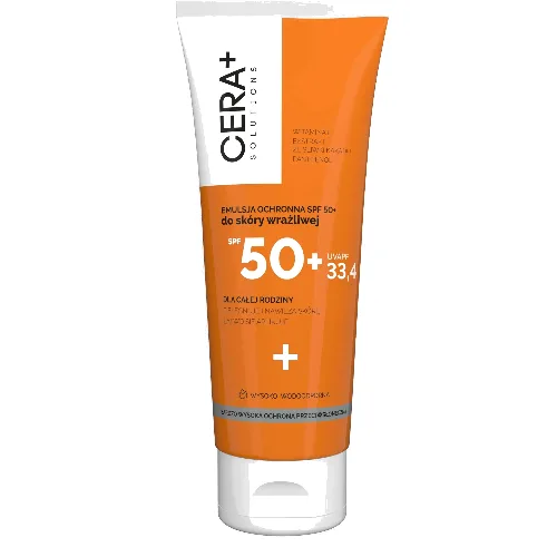 CERA+ Solutions Emulsja Ochronna SPF50+ do Skóry Wrażliwej 200ml