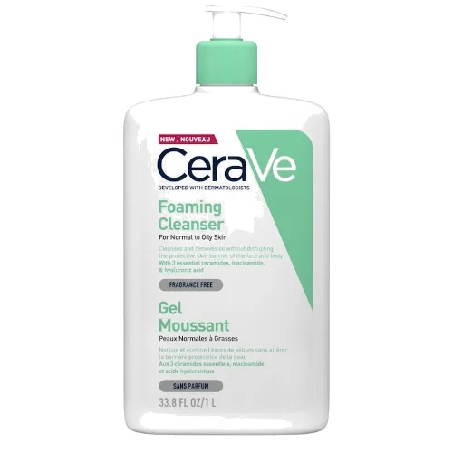 CeraVe Pianka do twarzy i ciała Żele do mycia twarzy 1000 ml