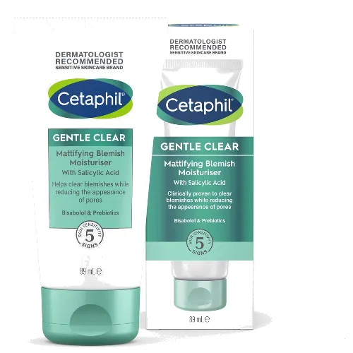Cetaphil Gentle Clear Mattifying Blemish Face Cream with Salicylic Acid for Sensitive Skin matujący krem do twarzy 89 ml