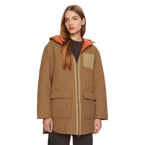 Champion Kurtka puchowa 117573 Beżowy Custom Fit