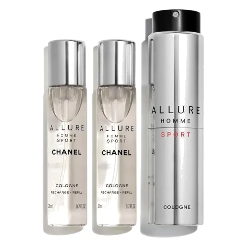CHANEL ALLURE HOMME SPORT TWIST AND SPRAY Z ZESTAWEM WYMIENNYCH WKŁADÓW Woda kolońska 60 ml Męskie