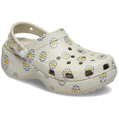 Chodaki Dla Dorosłych Crocs Classic Platform Floral Clog