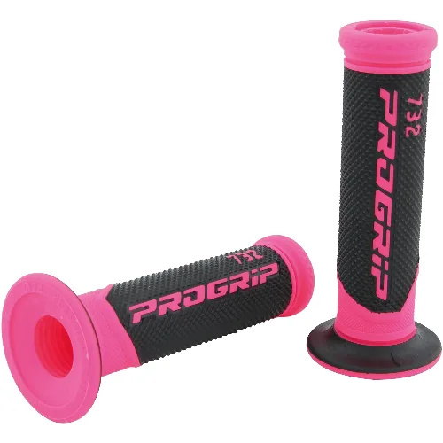 Chwyty Progrip 732, 125 mm, otwarte, czarno-różowe