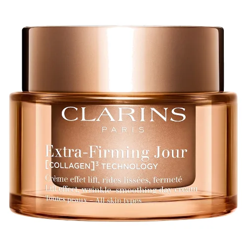 Clarins Extra-Firming Jour [COLLAGEN]³ TECHNOLOGY - All skin types Kremy przeciwzmarszczkowe 50 ml Biały Damski