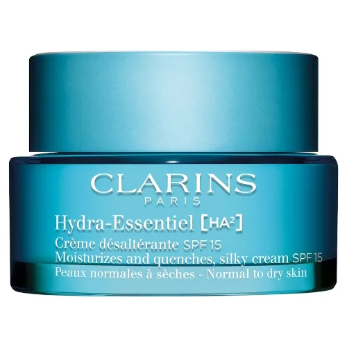 Clarins Hydra-Essentiel HA² Jedwabisty krem nawilżający SPF 15 Kremy do twarzy 50 ml Damski