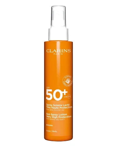 Clarins Sun Care Spray Solaire Lacté Très Haute Protection SPF 50+ Ochrona przeciwsłoneczna 150 ml