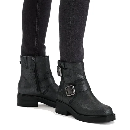 Clarks Botki Rebelle Buckle 26178889 Srebrny
