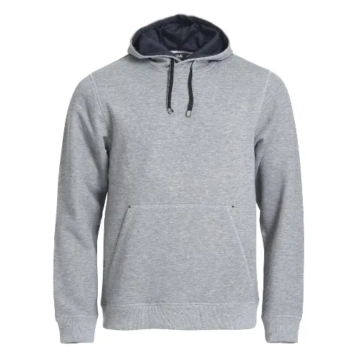clique Classic Hoody - bluza z kapturem grey melange