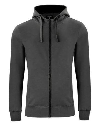 clique Classic Hoody Full Zip - rozpinana bluza z kapturem z mieszanki bawełny