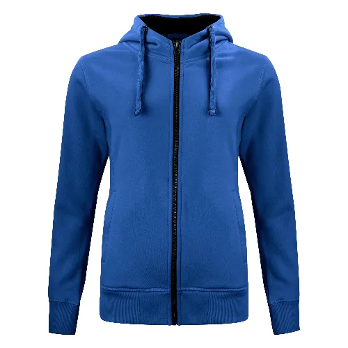 clique Classic Hoody Full Zip Women - damska bluza z kapturem na zamek - royal