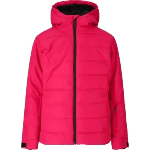 cmp Kurtka KID G JACKET FIX HOOD - 100% poliester - C839 Carminio