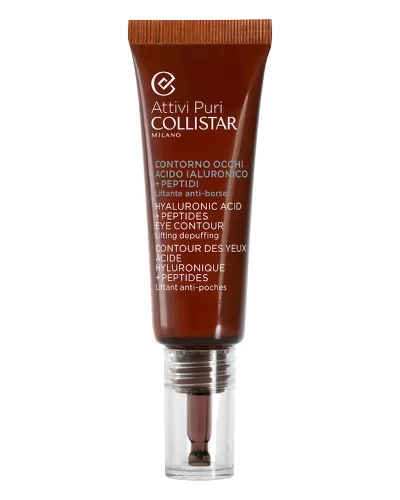 Collistar Attivi Puri HYALURONIC ACID + PEPTIDES EYE CONTOUR - Liftingujący Żel-Serum Kremy pod oczy 15 ml Damski
