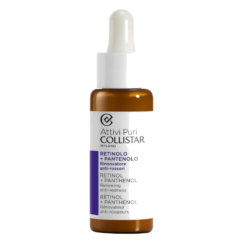 Collistar Attivi Puri RETINOL + PANTHENOL - Redukujące Zaczerwienienia Kremy przeciwzmarszczkowe 30 ml