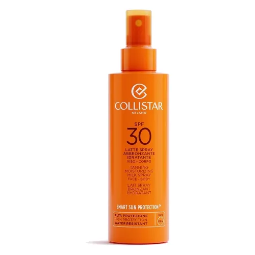 Collistar Sun Care TANNING MOISTURIZING MILK SPF 30 - Przyspieszające Opalanie Nawilżające Mleczko Do Twarzy I Ciała SPF 30 Ochrona przeciwsłoneczna 200 ml