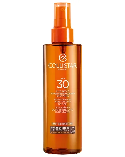 Collistar Supertanning Moisturizing Dry Oil SPF 30 Ochrona przeciwsłoneczna 200 ml