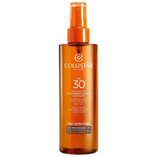 Collistar Supertanning Moisturizing Dry Oil SPF 30 Ochrona przeciwsłoneczna 200 ml