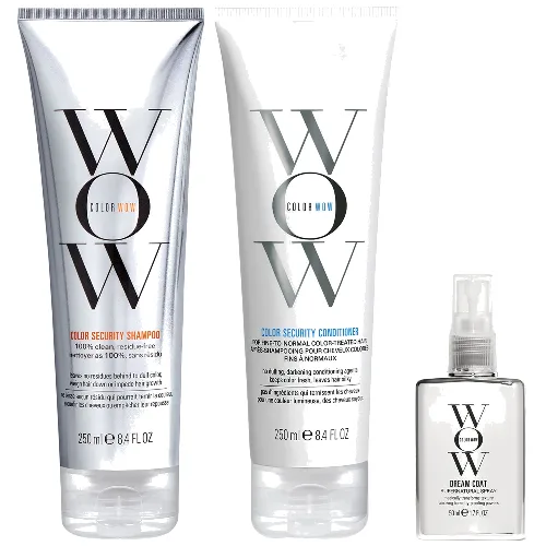 Color Wow Dream Clean Fine to Normal and Travel Dream Coat Supernatural Spray Trio