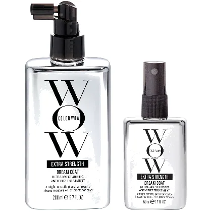 Color Wow Extra Strength Dream Coat Ultra Moisturizing Anti Frizz Treatment Home and Away Duo