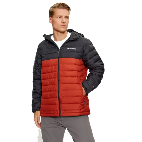 Columbia Kurtka przejściowa Powder Lite™ Hooded Jacket Pomarańczowy Regular Fit