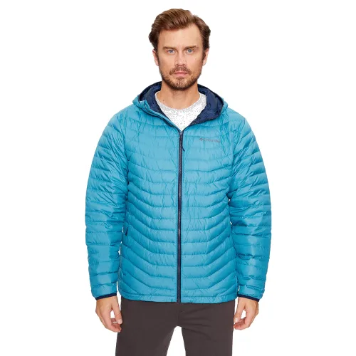 Columbia Kurtka przejściowa Westridge™ Down Hooded Jacket Niebieski Regular Fit