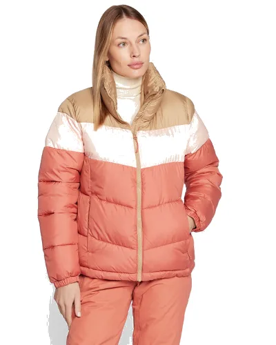 Columbia Kurtka zimowa Puffect™ Color Blocked 1955101 Koralowy Regular Fit
