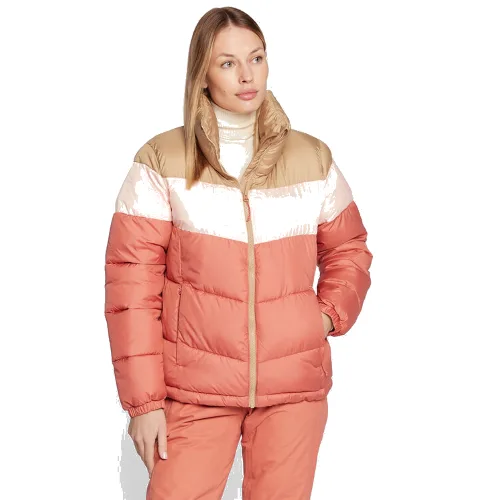 Columbia Kurtka zimowa Puffect™ Color Blocked 1955101 Koralowy Regular Fit