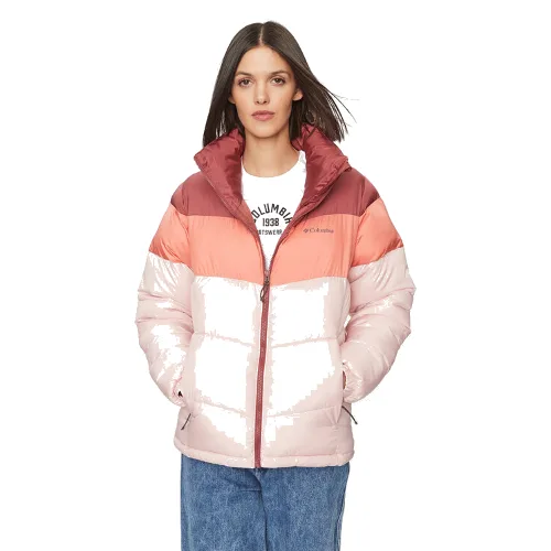 Columbia Kurtka zimowa Puffect™ Color Blocked Jacket Czerwony Regular Fit