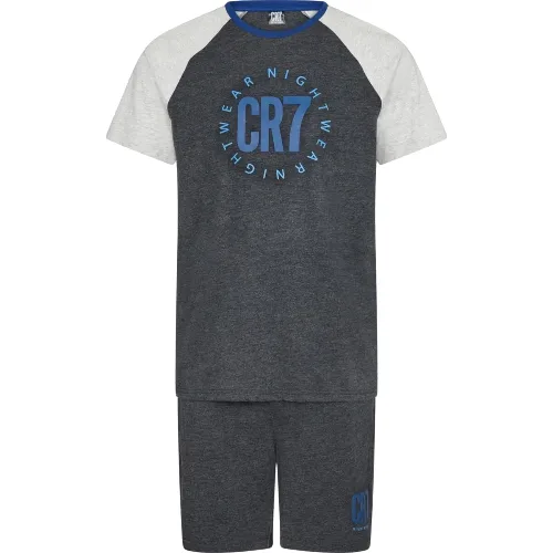 cr7 Piżama/krótkie spodenki męskie - 100% bawełna, multikolor - MULTICOLOUR