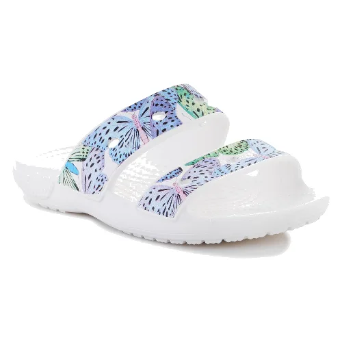 Crocs Classic Butterfly Sndl K White/Multi 208299-94S