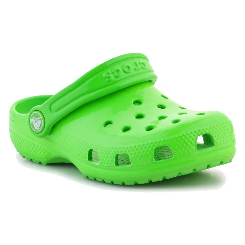 Crocs Classic Neon Highlighter Clog K 209570-3WA Green Slime