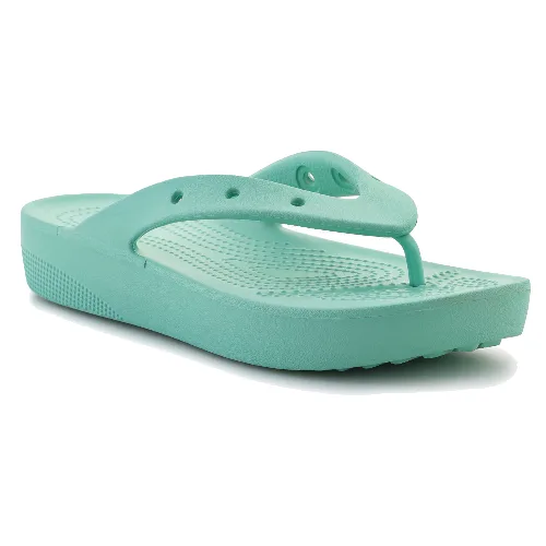 Crocs Classic Platfrom Flip W Oxygen 207714-3UG Jade Stone