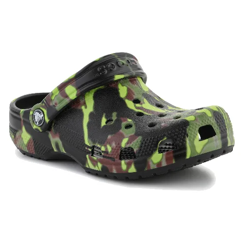CROCS Classic Spray Camo Clog Kids BLACK 208305-001