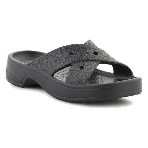 Crocs Classic Womens Cross Strap 210840-001 Black