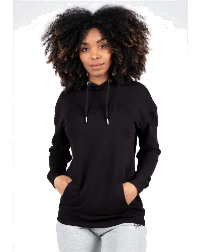 Crowley WoMęskie Oversize bluza z kapturem - Czarny