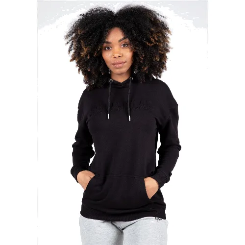 Crowley WoMęskie Oversize bluza z kapturem - Czarny
