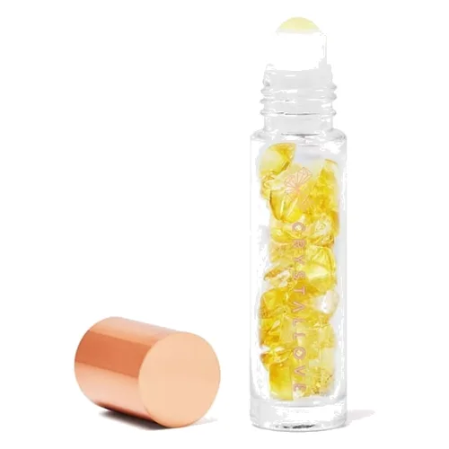 Crystallove Buteleczka z kryształami na olejek 10ml – bursztyn cytrynowy Urządzenia do masażu twarzy 1 ct