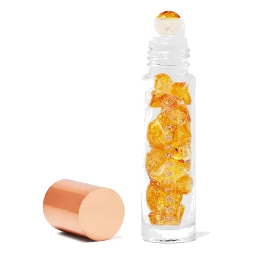Crystallove Buteleczka z kryształami na olejek 10ml – bursztyn koniak Urządzenia do masażu twarzy 1 ct