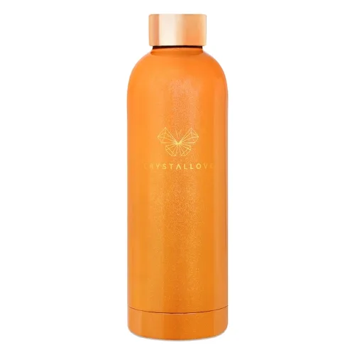 Crystallove Butelka termiczna na wodę peach fuzz Fitness i nawodnienie 1 ct Damski